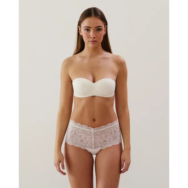 Soutien-gorge bandeau en dentelle