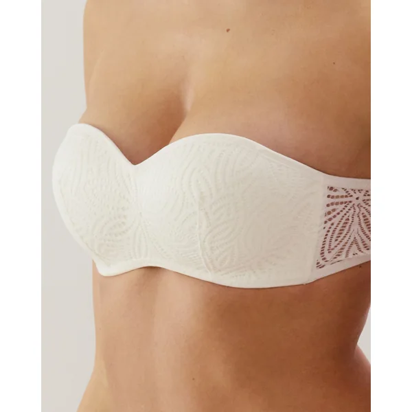 Soutien-gorge bandeau en dentelle