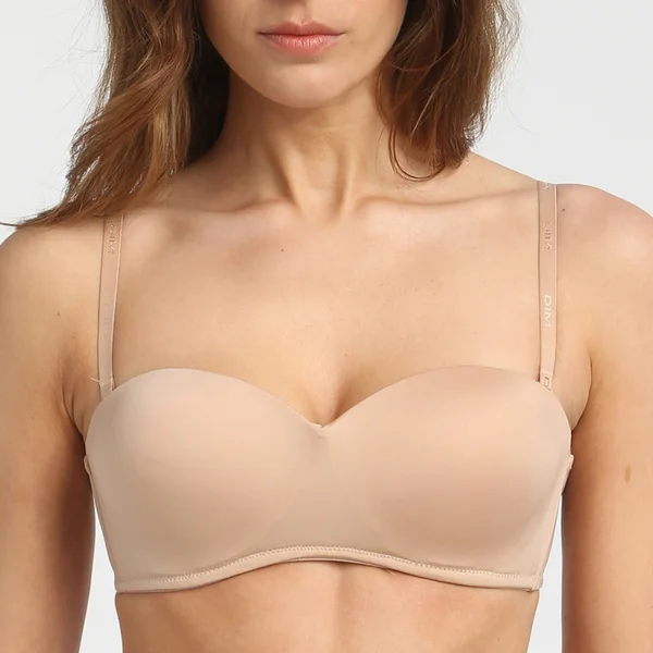 Soutien-gorge bandeau sans armatures nude Dim