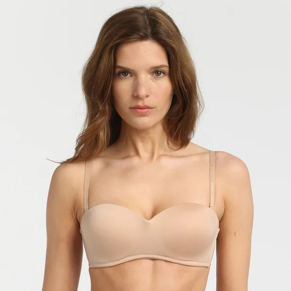 Soutien-gorge bandeau sans armatures nude Dim