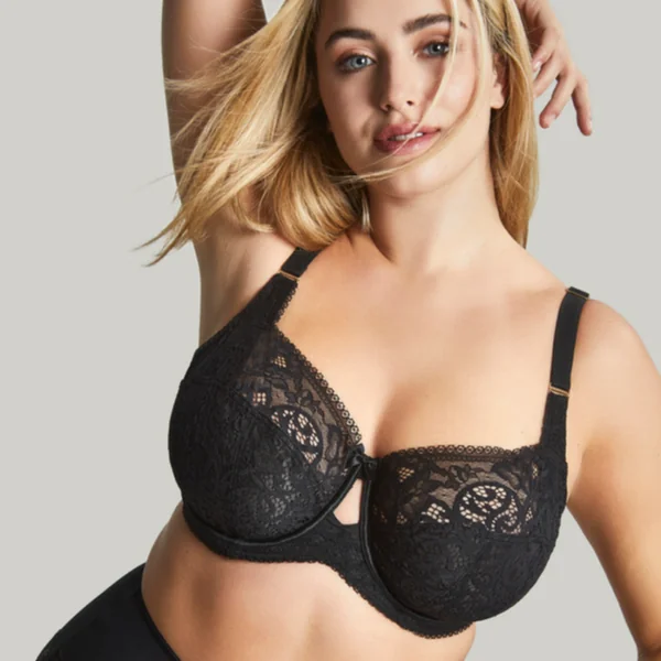 Soutien-gorge bonnets entiers noir Sculptresse