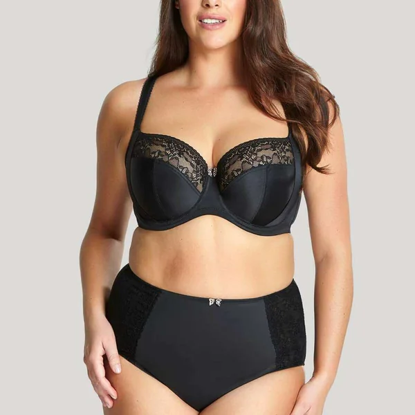 Soutien-gorge bonnets entiers noir Sculptresse