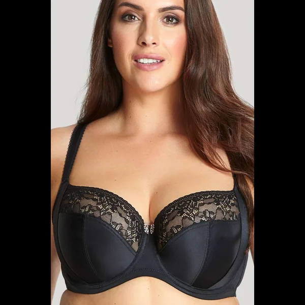 Soutien-gorge bonnets entiers noir Sculptresse