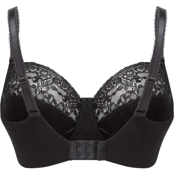 Soutien-gorge bonnets entiers noir Sculptresse