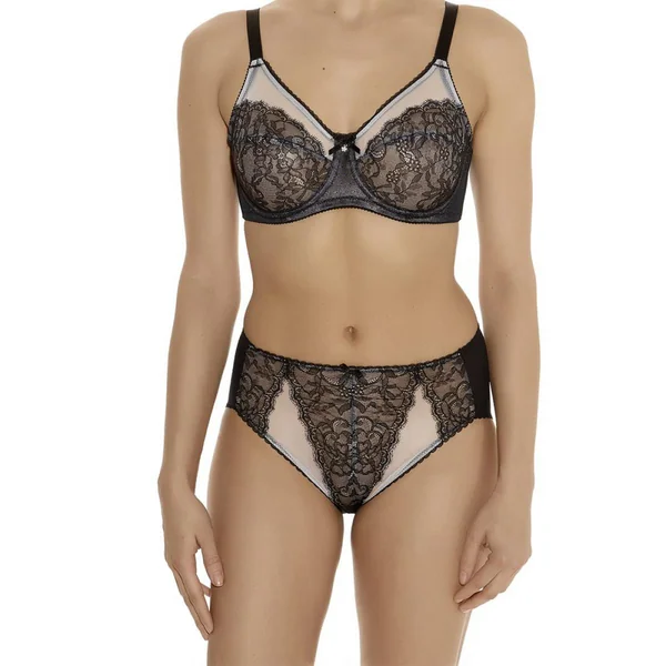 Soutien-gorge bonnets entiers Wacoal RETRO CHIC black noir Wacoal lingerie