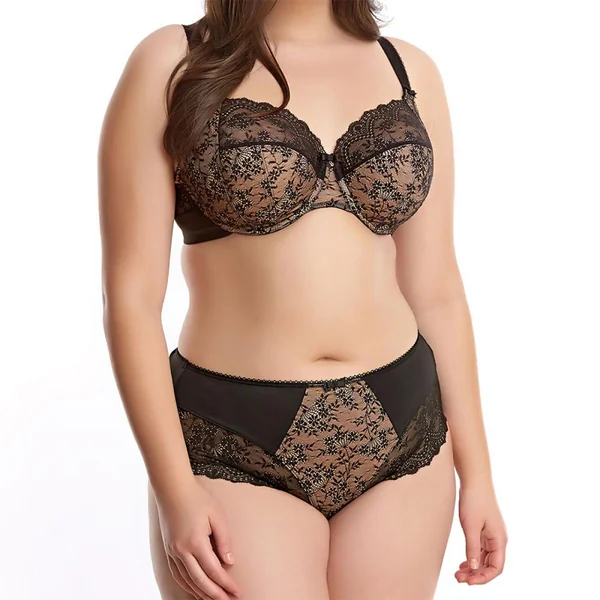 Soutien-gorge bonnets entiers à armatures Elomi TIA black noir Elomi