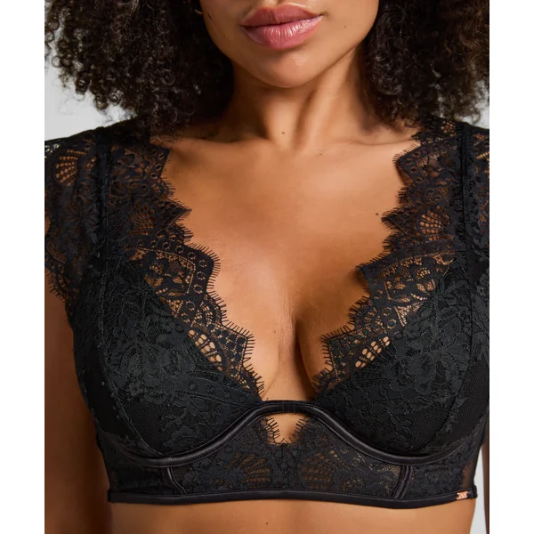 Soutien-gorge bustier non-rembourré à armatures Zoe - Noir