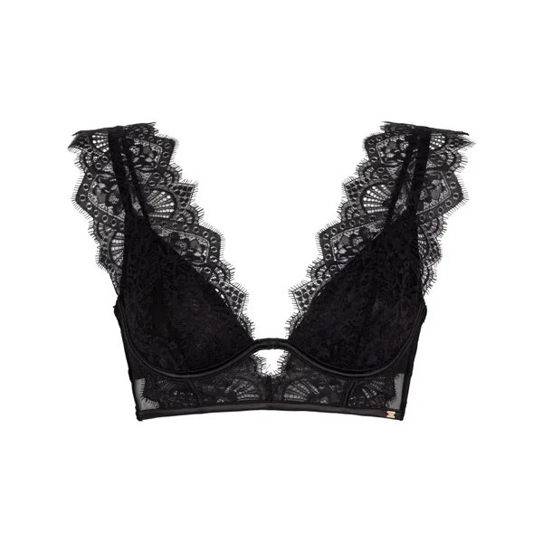 Soutien-gorge bustier non-rembourré à armatures Zoe - Noir