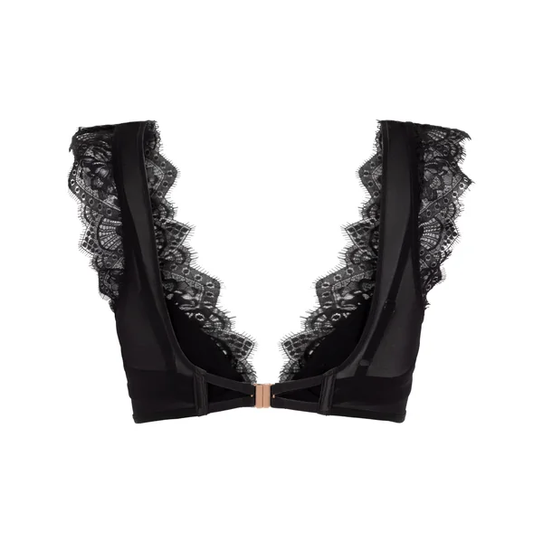 Soutien-gorge bustier non-rembourré à armatures Zoe - Noir