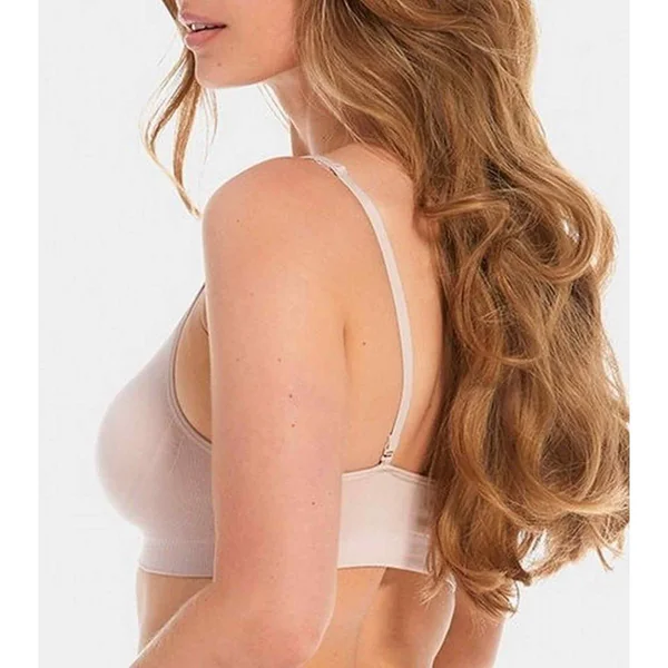 Soutien-gorge Confort Bambou bretelles fines sans armature Rose Magic Body Fashion