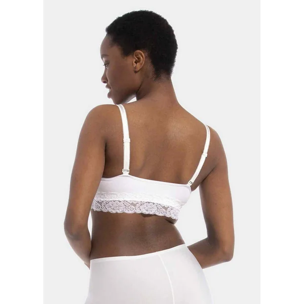 Soutien-gorge Confort bretelles fines dentelle sans armature Blanc Magic Body Fashion