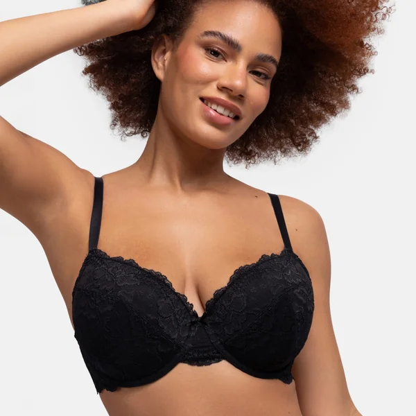Soutien-gorge coques fines armatures Noir Dorina