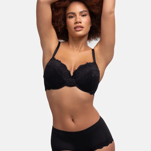Soutien-gorge coques fines armatures Noir Dorina