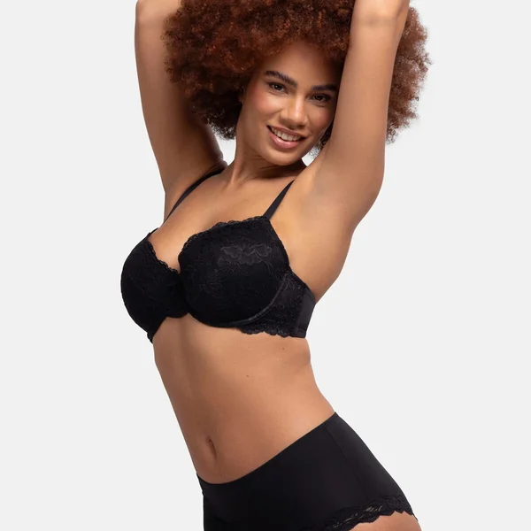 Soutien-gorge coques fines armatures Noir Dorina