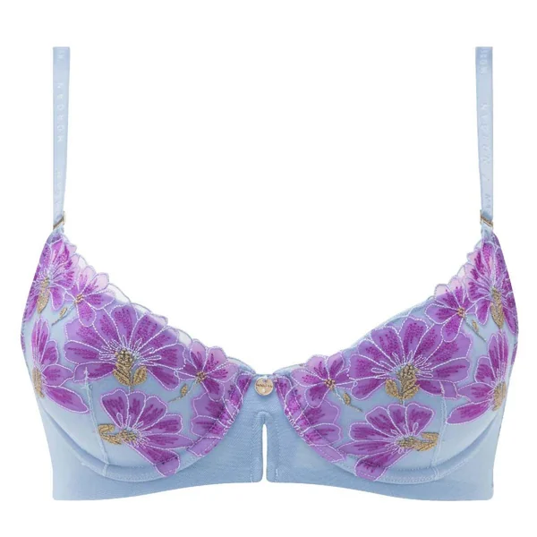 Soutien-gorge coques moulées bleu Clemence Morgan Lingerie