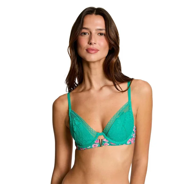 Soutien-gorge coques moulées vert Mathilde Morgan Lingerie