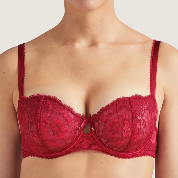 Soutien-gorge corbeille armatures Aubade AUBE AMOUREUSE rouge Aubade
