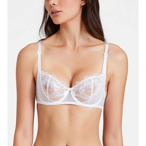 Soutien-gorge corbeille armatures - Blanc Aubade Fleur de Tattoo Aubade