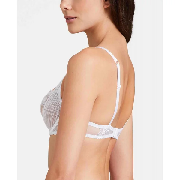 Soutien-gorge corbeille armatures - Blanc Aubade Fleur de Tattoo Aubade