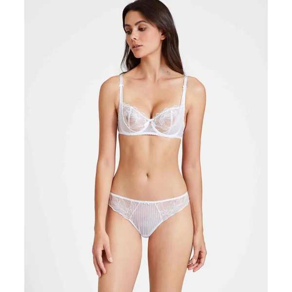 Soutien-gorge corbeille armatures - Blanc Aubade Fleur de Tattoo Aubade