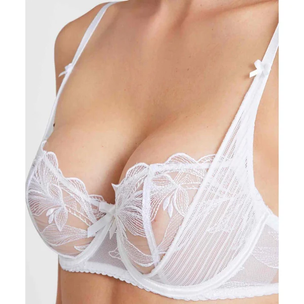 Soutien-gorge corbeille armatures - Blanc Aubade Fleur de Tattoo Aubade