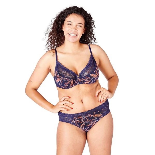 Soutien-gorge corbeille armatures Pomm Poire YAOUNDE Bleu Camille Cerf x Pomm Poire