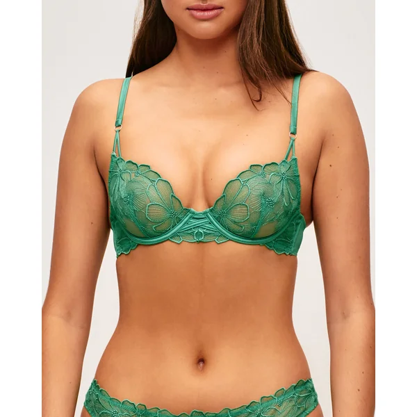 Soutien-gorge corbeille avec broderies florales