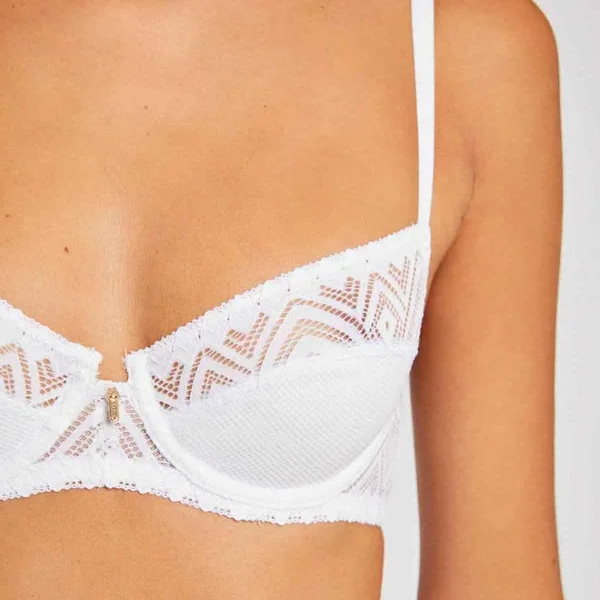 Soutien-gorge corbeille blanc Kim Morgan Lingerie