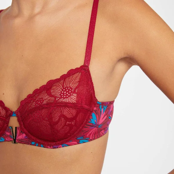 Soutien-gorge corbeille bordeaux Alma rouge Morgan Lingerie