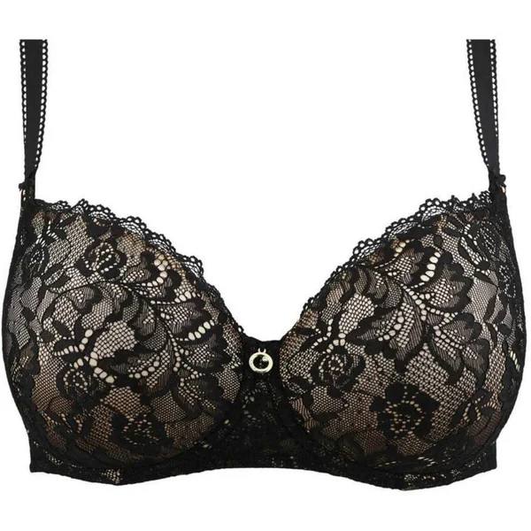 Soutien-gorge corbeille coque confort noir Aubade Rosessence