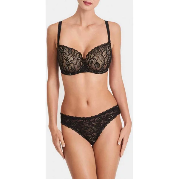 Soutien-gorge corbeille coque confort noir Aubade Rosessence