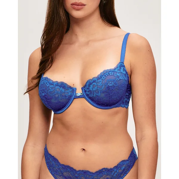 Soutien-gorge corbeille en dentelle florale