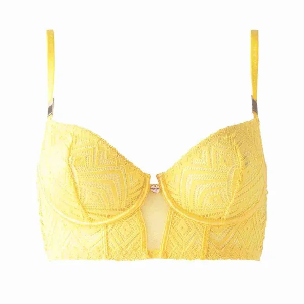 Soutien-gorge corbeille jaune Nina Morgan Lingerie