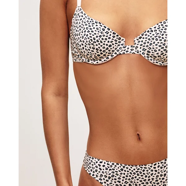 Soutien-gorge corbeille microfibre léopard