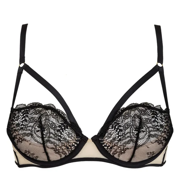 Soutien-gorge corbeille noir Maison Close