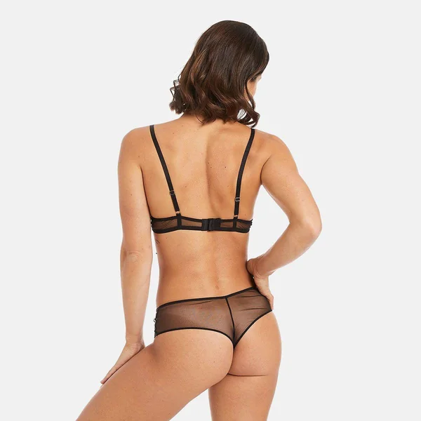 Soutien-gorge corbeille noir Splash Pomm Poire