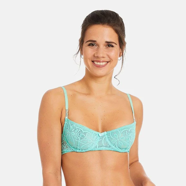 Soutien-gorge corbeille turquoise Roulotte bleu Pomm Poire
