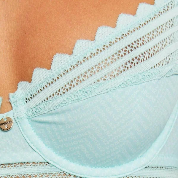 Soutien-gorge corbeille turquoise Tina bleu Morgan Lingerie