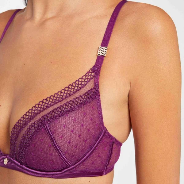 Soutien-gorge corbeille violet Cléo Morgan Lingerie