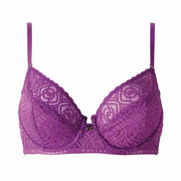 Soutien-gorge corbeille violet Gwen Morgan Lingerie