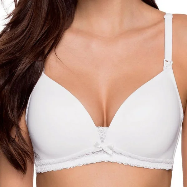 Soutien-gorge d'allaitement blanc Dorina