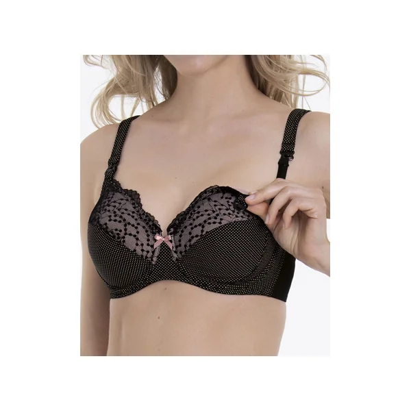 Soutien-gorge d'allaitement à armatures 5098 NOIR