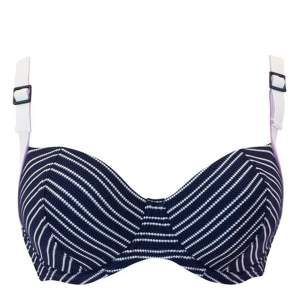 Soutien-gorge de bain balconnet armatures Curvy Kate Maillot SAILOR GIRL bleu rayé Curvy Kate Maillot
