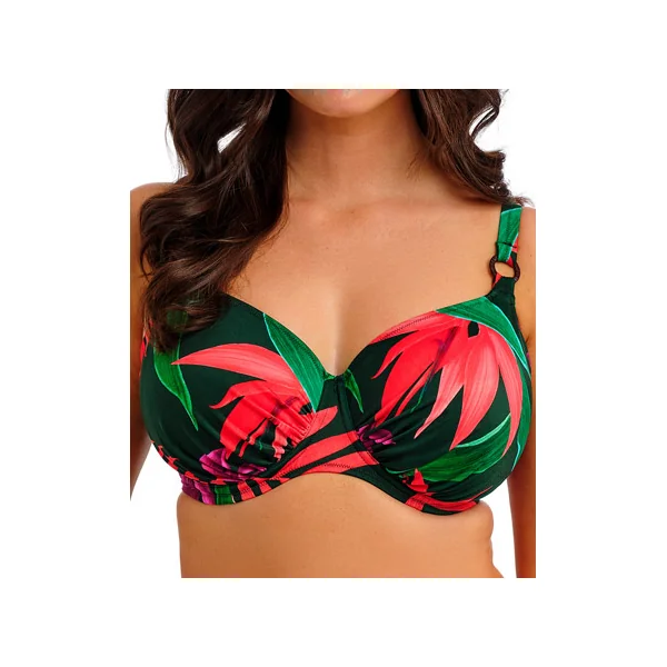 Soutien-gorge de bain plissé entier à armatures PICHOLA FS503901 MANGROVE