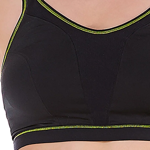 Soutien-gorge de sport sans armatures noir Freya Active Force