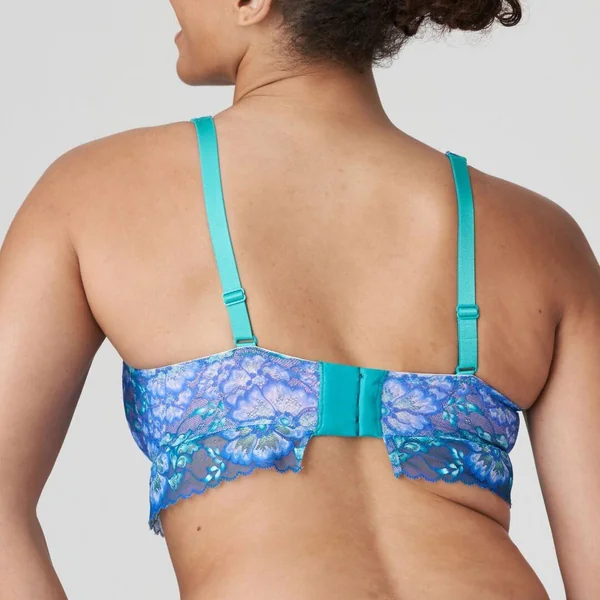 Soutien-gorge demi-mousse plongeant bleu Prima Donna