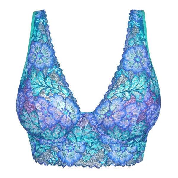 Soutien-gorge demi-mousse plongeant bleu Prima Donna