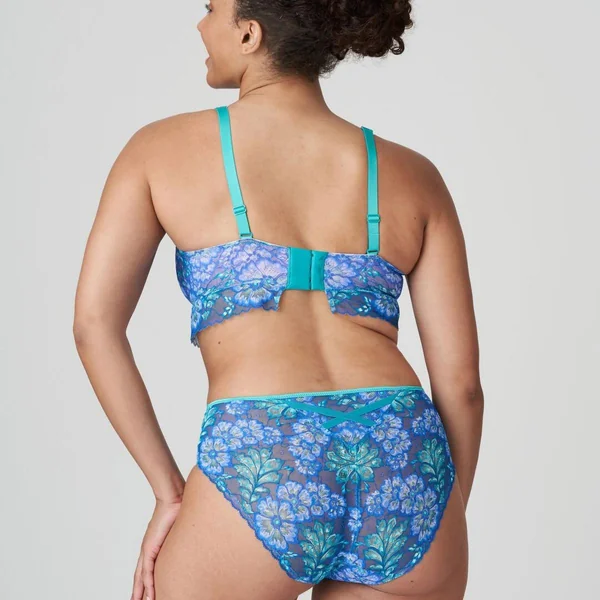 Soutien-gorge demi-mousse plongeant bleu Prima Donna