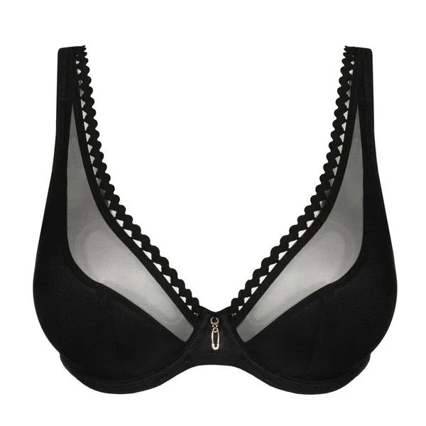 Soutien-gorge demi-mousse plongeant noir Prima Donna