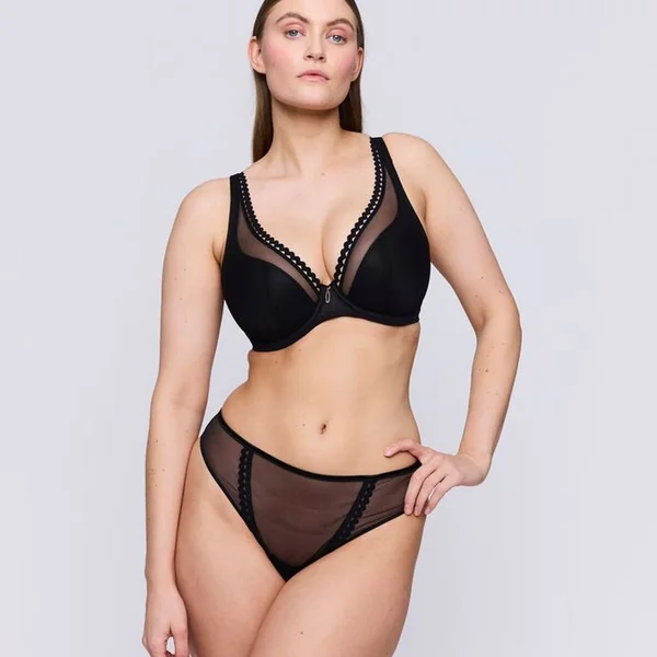 Soutien-gorge demi-mousse plongeant noir Prima Donna